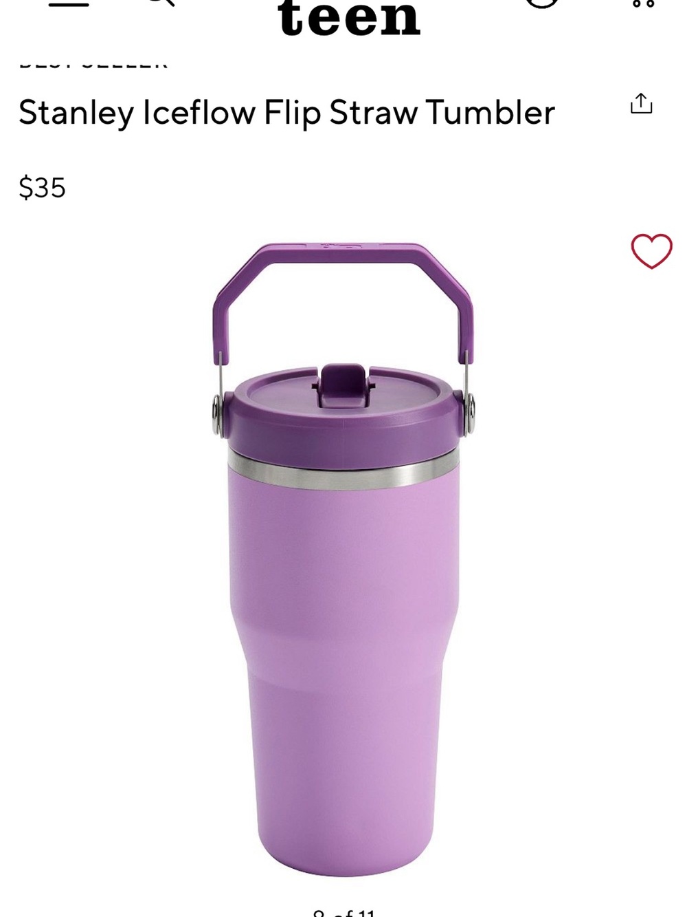 NWT Stanley The IceFlow™ Flip Straw
Tumbler 30 oz - Picture 3 of 3